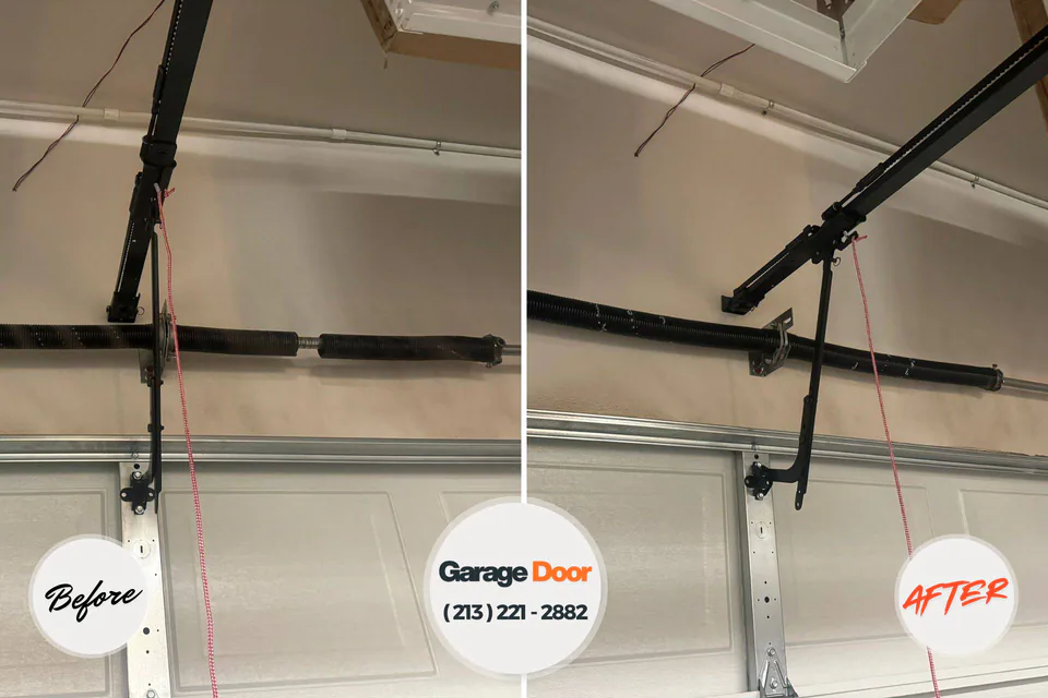 Before and after: garage door repair near me Springville